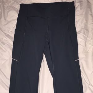 Green workout leggings